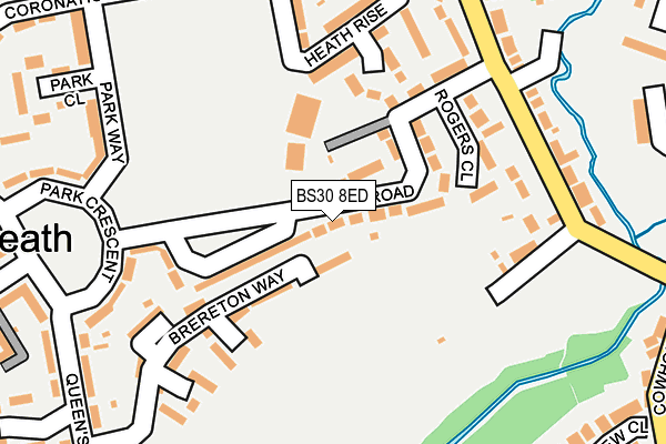 BS30 8ED map - OS OpenMap – Local (Ordnance Survey)
