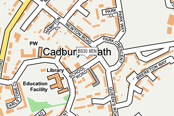 BS30 8EN map - OS OpenMap – Local (Ordnance Survey)