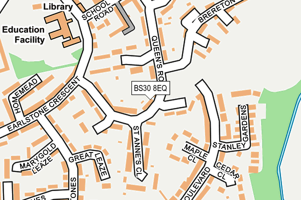 BS30 8EQ map - OS OpenMap – Local (Ordnance Survey)