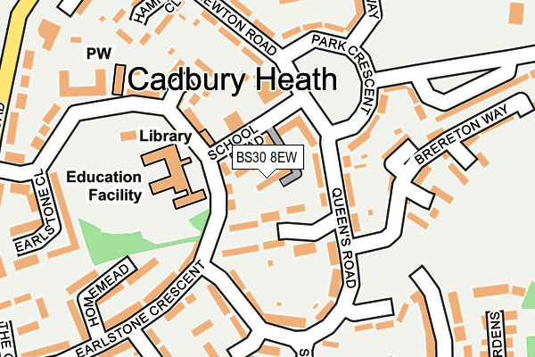 BS30 8EW map - OS OpenMap – Local (Ordnance Survey)