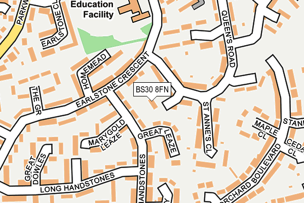 BS30 8FN map - OS OpenMap – Local (Ordnance Survey)