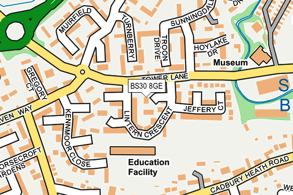 BS30 8GE map - OS OpenMap – Local (Ordnance Survey)