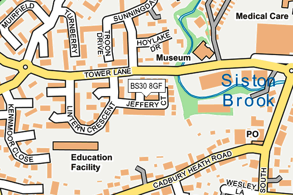 BS30 8GF map - OS OpenMap – Local (Ordnance Survey)