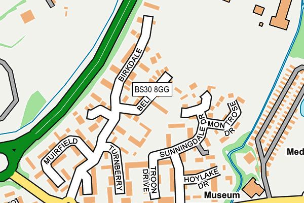BS30 8GG map - OS OpenMap – Local (Ordnance Survey)