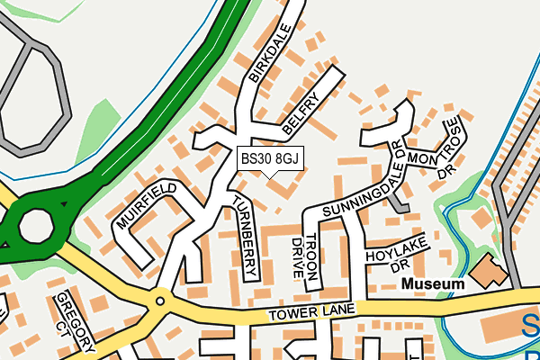 BS30 8GJ map - OS OpenMap – Local (Ordnance Survey)