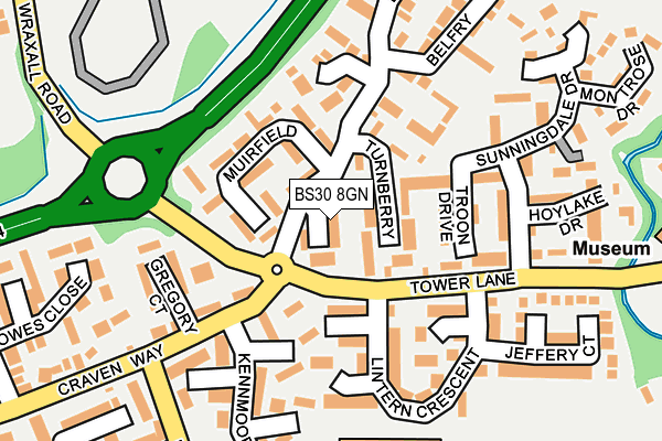 BS30 8GN map - OS OpenMap – Local (Ordnance Survey)