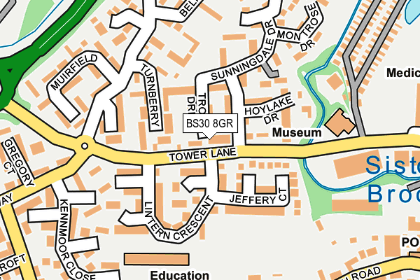 BS30 8GR map - OS OpenMap – Local (Ordnance Survey)