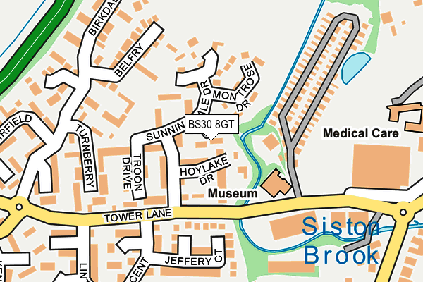BS30 8GT map - OS OpenMap – Local (Ordnance Survey)