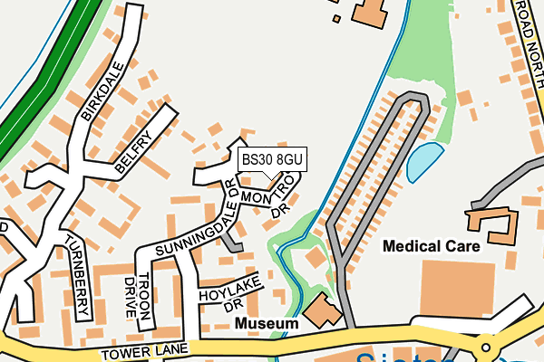 BS30 8GU map - OS OpenMap – Local (Ordnance Survey)