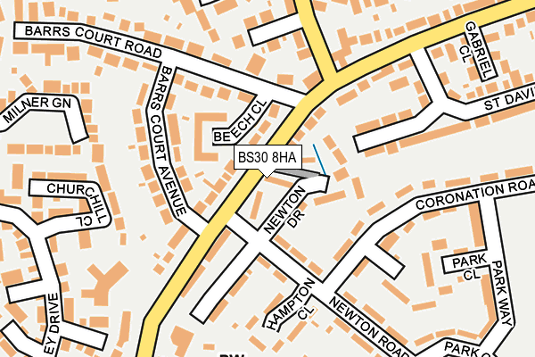 BS30 8HA map - OS OpenMap – Local (Ordnance Survey)