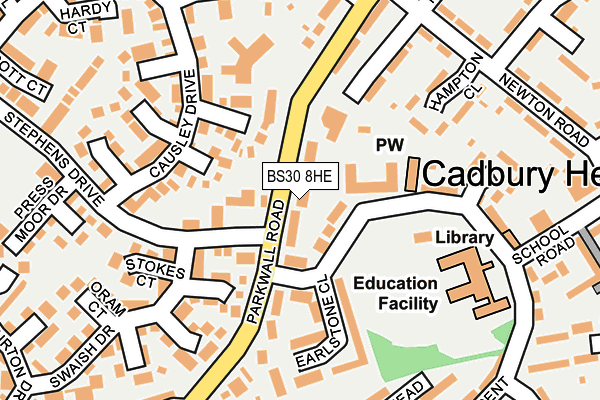BS30 8HE map - OS OpenMap – Local (Ordnance Survey)
