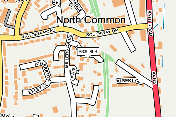BS30 8LB map - OS OpenMap – Local (Ordnance Survey)
