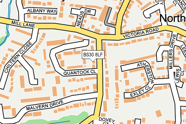 BS30 8LF map - OS OpenMap – Local (Ordnance Survey)