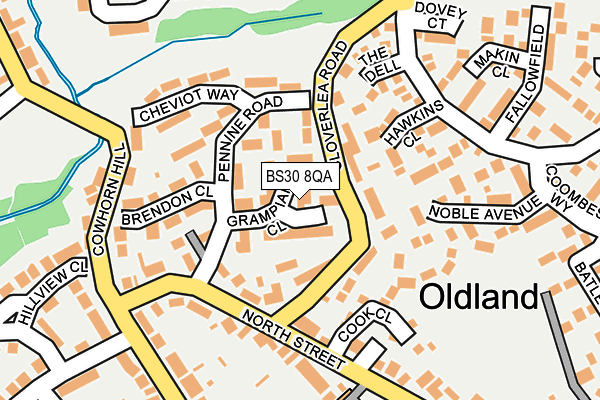 BS30 8QA map - OS OpenMap – Local (Ordnance Survey)