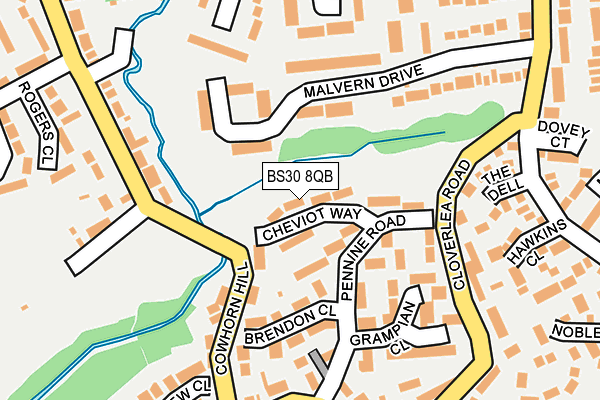 BS30 8QB map - OS OpenMap – Local (Ordnance Survey)