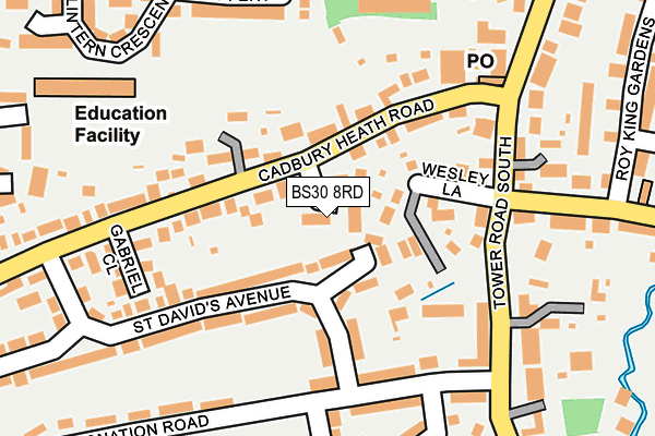 BS30 8RD map - OS OpenMap – Local (Ordnance Survey)