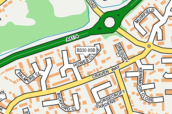 BS30 8SB map - OS OpenMap – Local (Ordnance Survey)