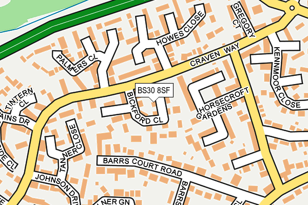 BS30 8SF map - OS OpenMap – Local (Ordnance Survey)
