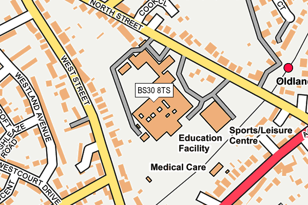 BS30 8TS map - OS OpenMap – Local (Ordnance Survey)