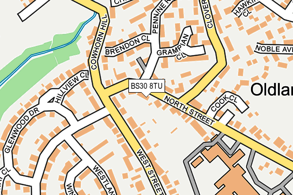 BS30 8TU map - OS OpenMap – Local (Ordnance Survey)