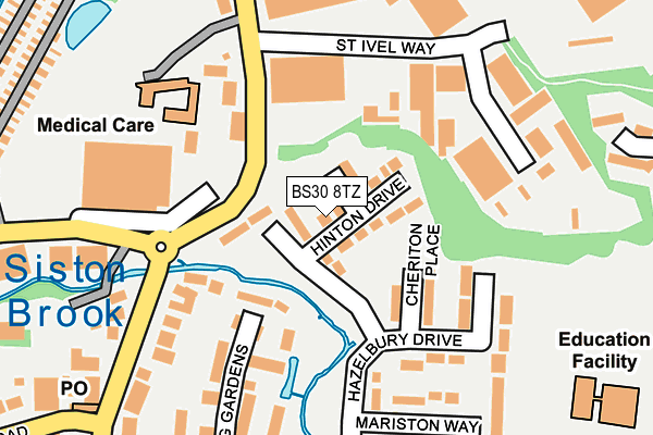 BS30 8TZ map - OS OpenMap – Local (Ordnance Survey)