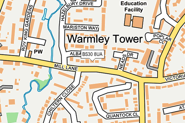 BS30 8UA map - OS OpenMap – Local (Ordnance Survey)