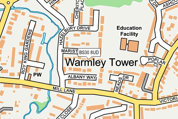 BS30 8UD map - OS OpenMap – Local (Ordnance Survey)