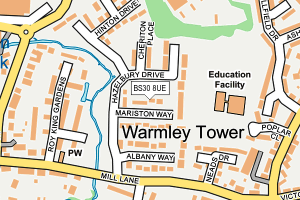 BS30 8UE map - OS OpenMap – Local (Ordnance Survey)