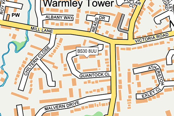 BS30 8UU map - OS OpenMap – Local (Ordnance Survey)