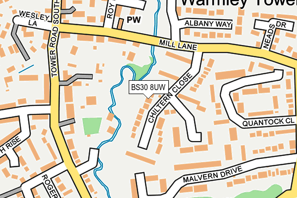 BS30 8UW map - OS OpenMap – Local (Ordnance Survey)