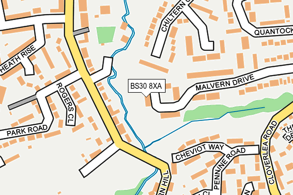 BS30 8XA map - OS OpenMap – Local (Ordnance Survey)