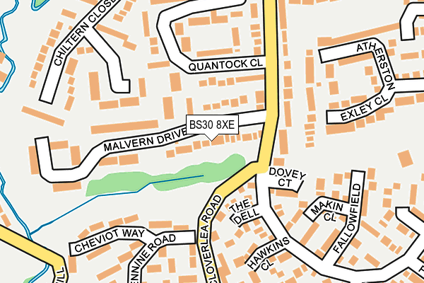 BS30 8XE map - OS OpenMap – Local (Ordnance Survey)