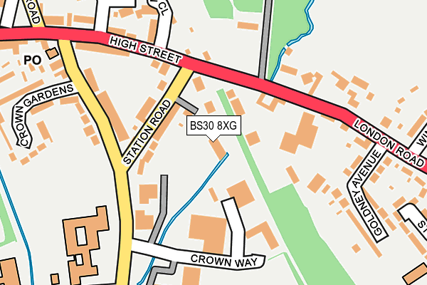 BS30 8XG map - OS OpenMap – Local (Ordnance Survey)