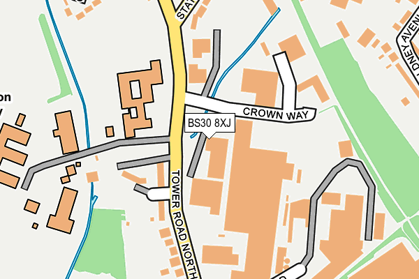 BS30 8XJ map - OS OpenMap – Local (Ordnance Survey)