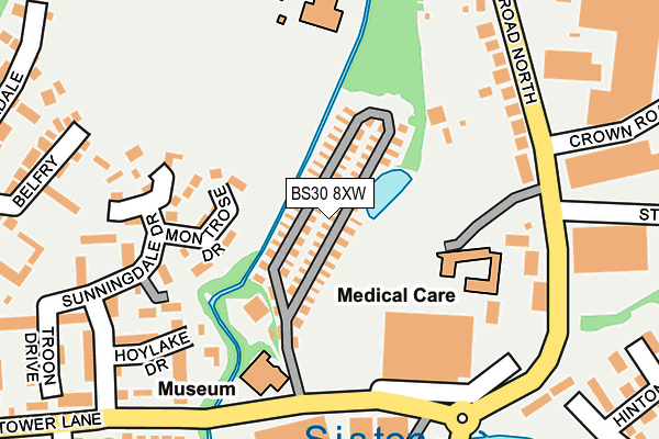 BS30 8XW map - OS OpenMap – Local (Ordnance Survey)