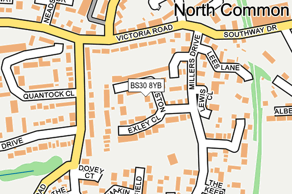 BS30 8YB map - OS OpenMap – Local (Ordnance Survey)