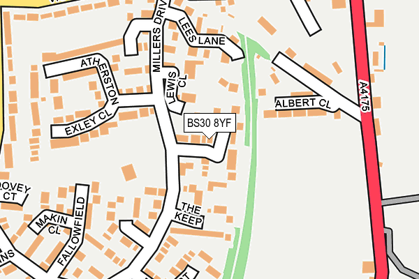 BS30 8YF map - OS OpenMap – Local (Ordnance Survey)