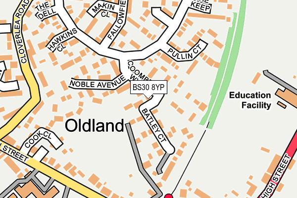 BS30 8YP map - OS OpenMap – Local (Ordnance Survey)