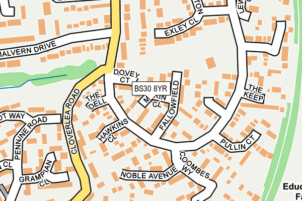 BS30 8YR map - OS OpenMap – Local (Ordnance Survey)