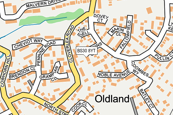 BS30 8YT map - OS OpenMap – Local (Ordnance Survey)
