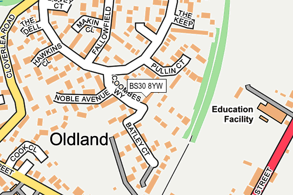 BS30 8YW map - OS OpenMap – Local (Ordnance Survey)