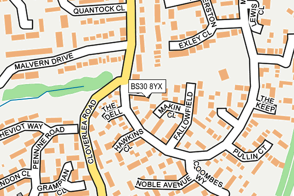 BS30 8YX map - OS OpenMap – Local (Ordnance Survey)