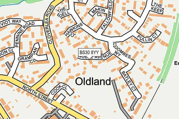 BS30 8YY map - OS OpenMap – Local (Ordnance Survey)