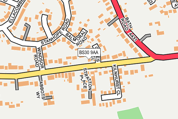 BS30 9AA map - OS OpenMap – Local (Ordnance Survey)