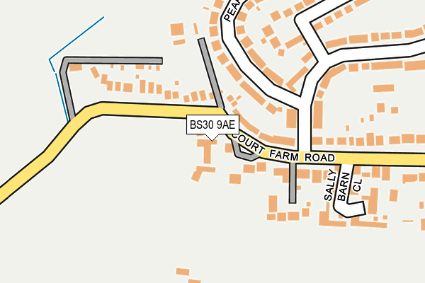 BS30 9AE map - OS OpenMap – Local (Ordnance Survey)