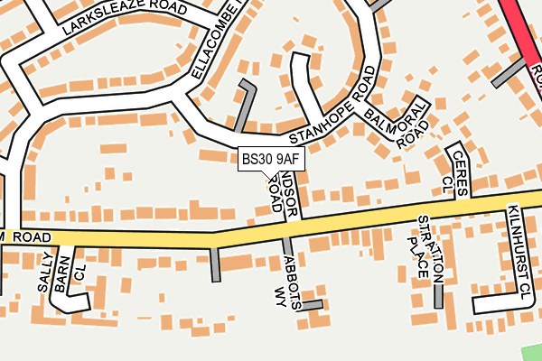 BS30 9AF map - OS OpenMap – Local (Ordnance Survey)
