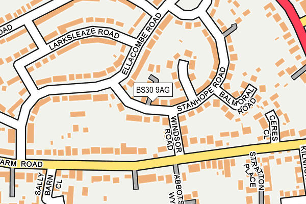 BS30 9AG map - OS OpenMap – Local (Ordnance Survey)