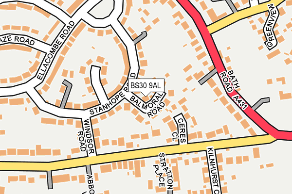 BS30 9AL map - OS OpenMap – Local (Ordnance Survey)