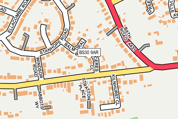 BS30 9AR map - OS OpenMap – Local (Ordnance Survey)