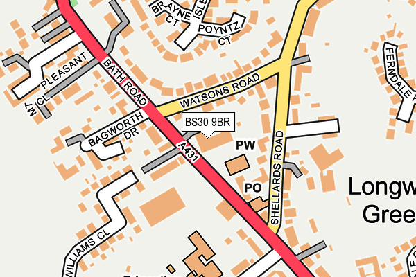 BS30 9BR map - OS OpenMap – Local (Ordnance Survey)